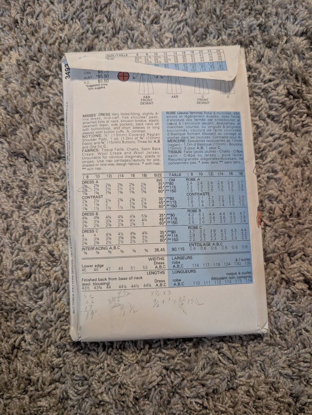 Vintage Butterick Pattern - Picture 2 of 3